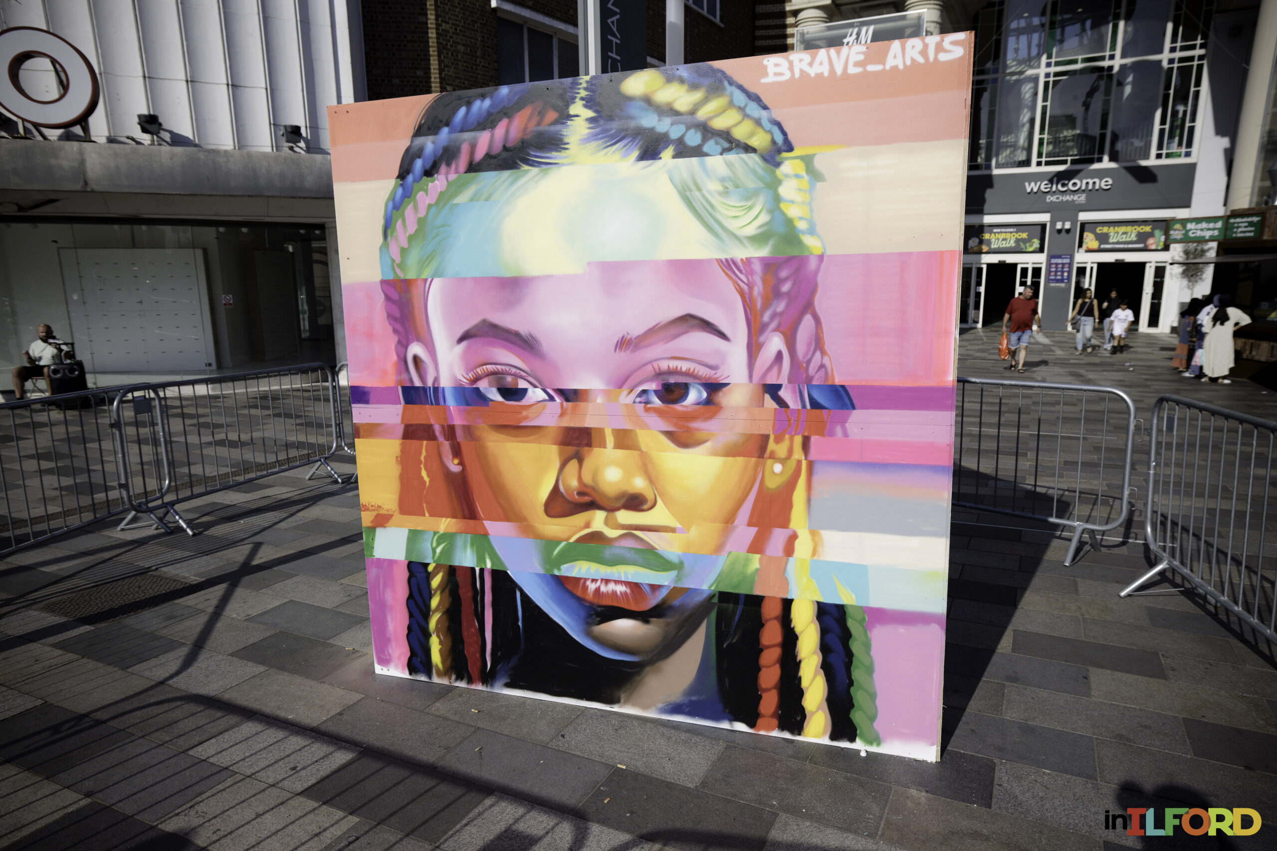 Mural taking shape in Ilford town centre