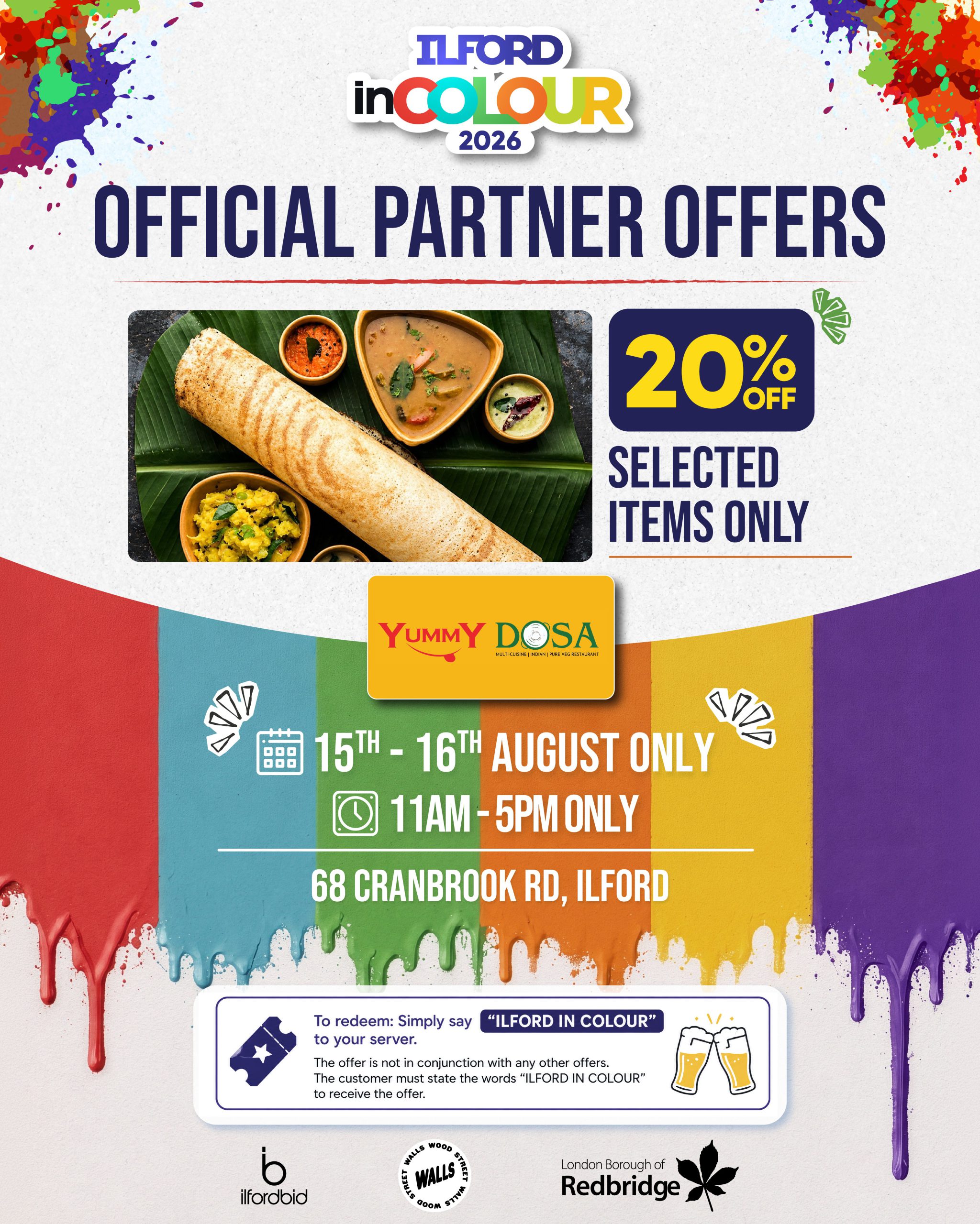 Yummy Dosa Restaurant partner offer