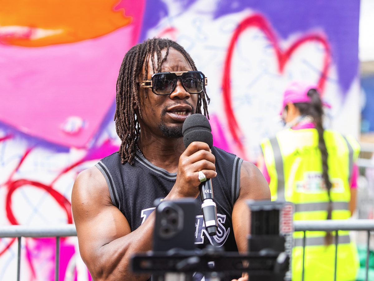 Live music performance on Ilford High Road